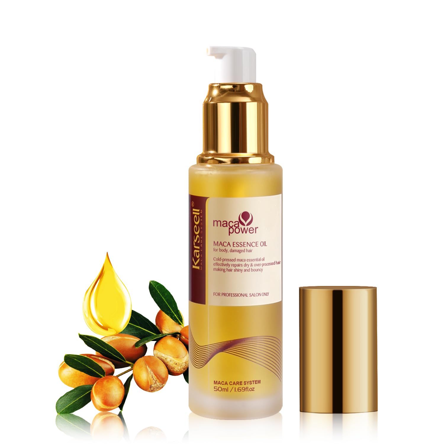 Liliangwang Karseell Purple Shampoo Professional - Neutralizes Brass Yellow Tones + Argan Oil Serum Fashion