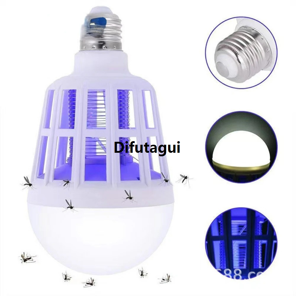 Difutagui LED Bulb Mosquito Killer Lamp Bulbs LED Electric Shock Mosquito Fifty percent discount Killer Lamp Mosquito Trap Insect Killer Light Bulb