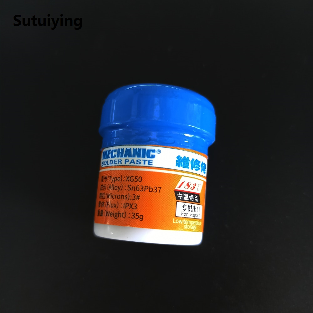 Sutuiying solder paste MECHANIC Soldering Paste XG-50/XG-Z40 BGA Solder Flux 25-45um Soldering Iron Circuit Board SMT SMD Repair Toolhand tools