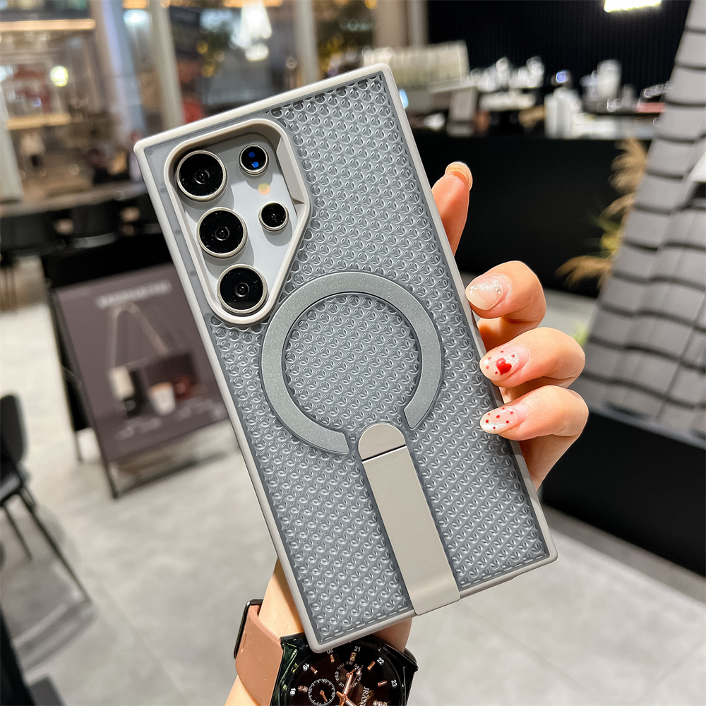 HODON Luxury Cooling Ring Stand For Magsafe Phone Case For Samsung Galaxy S26 Ultra S26 Plus Heat Dissipation Cover