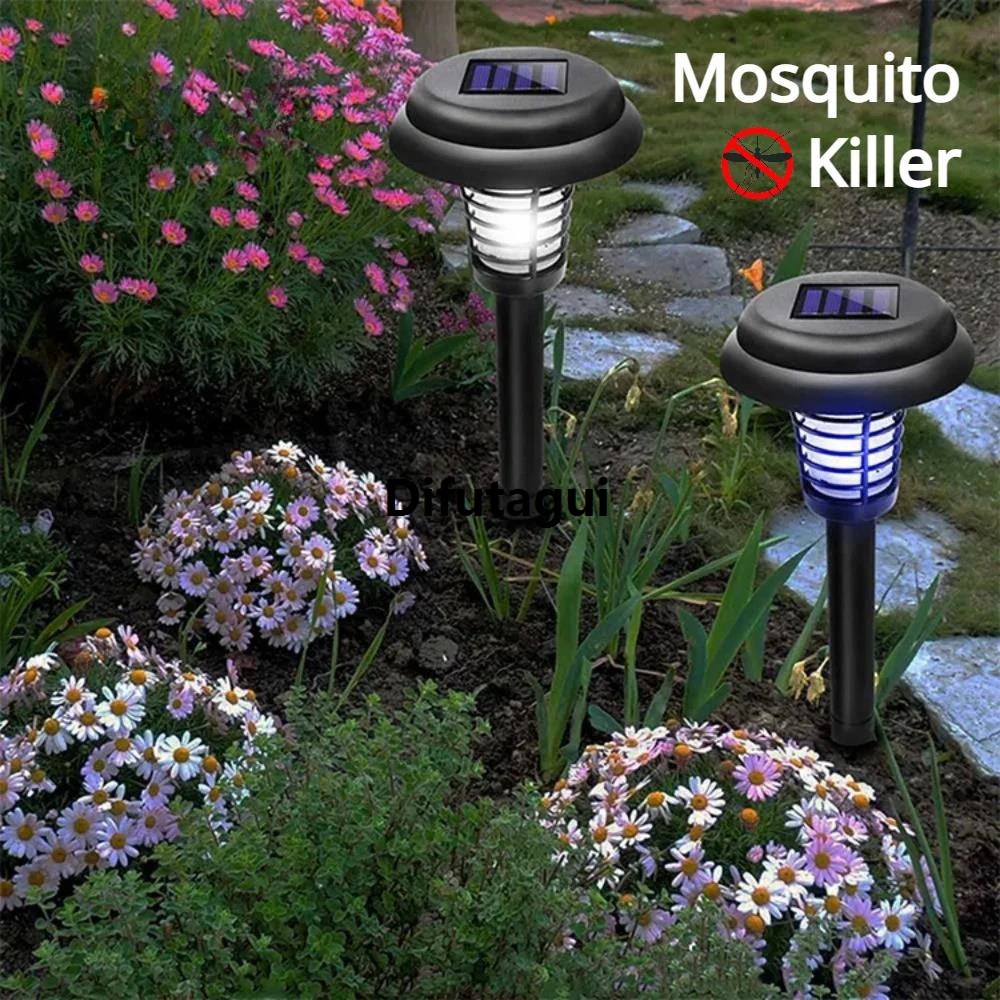 Difutagui Electric Fly Killer Lamp Insect Trap Mosquito Bug Zapper Hot Selling Outdoor for Yard Garden Solar Powered Mosquito Light