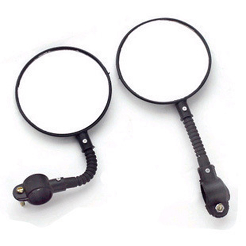 2Pcs Bicycle mirror Bike Handlebar Flexible Rear Back Mirror Rearview New CF8