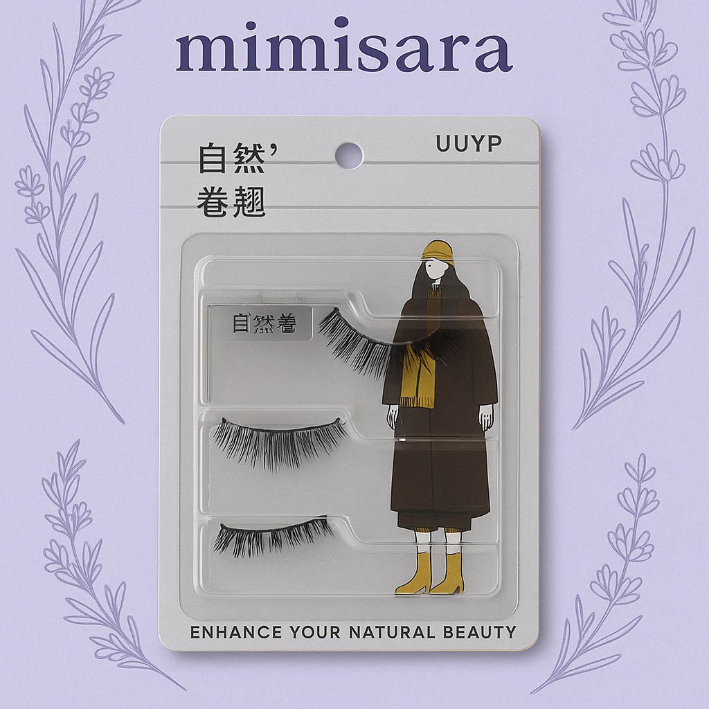 Mimisara Natural False Eyelashes - Lightweight, Reusable, Soft & Comfortable Lashes
