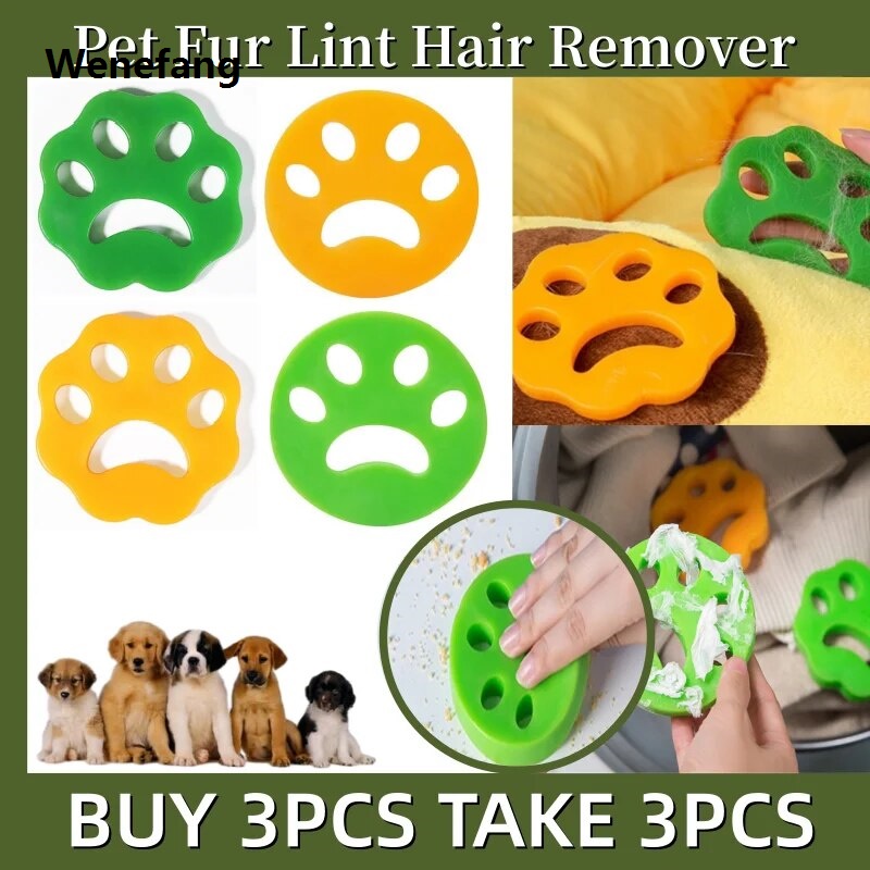 Wenefang transparent bag 2/4PCS Pellet Remover Clothes Dryer Lint Remover for Clothing Cleaning Laundry Tools Reusable Washing Machine Pet Hair Trap Cat