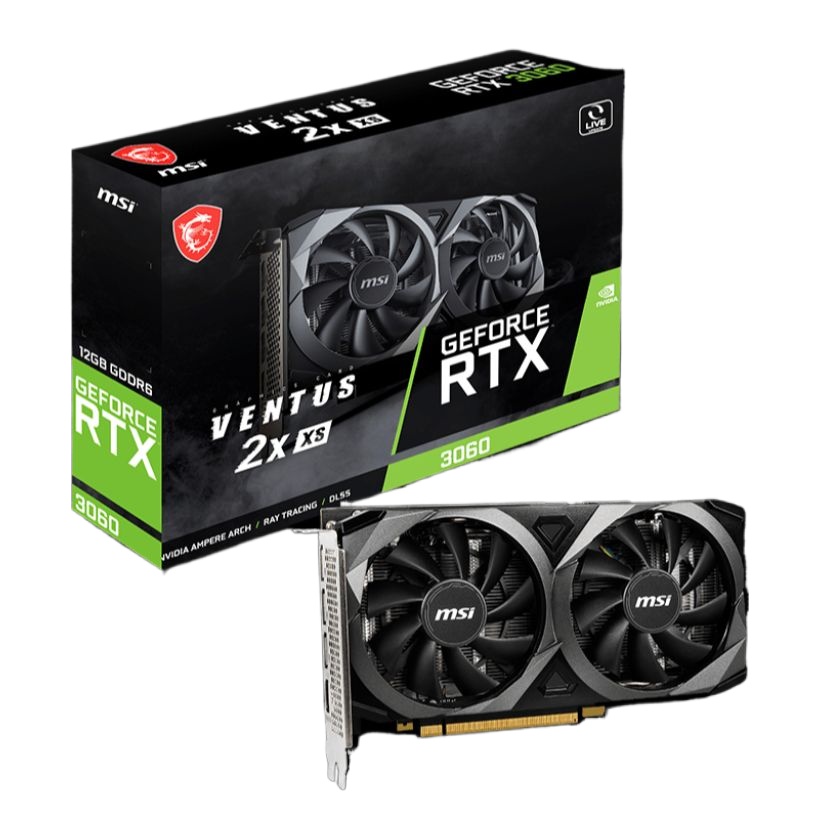 MSI GeForce RTX 3060 VENTUS 2X 12G OC Graphics Card (12GB GDDR6 | Dual FAN)
