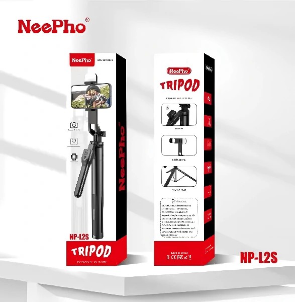 NeePho Selfie Stick NP-L2S,Led Ight,Tripod Stand