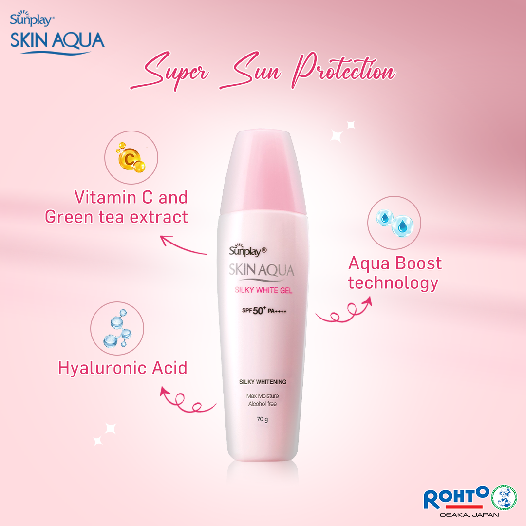 SunpIay Skin Aqua Silky White Sunscreen Gel (70g)