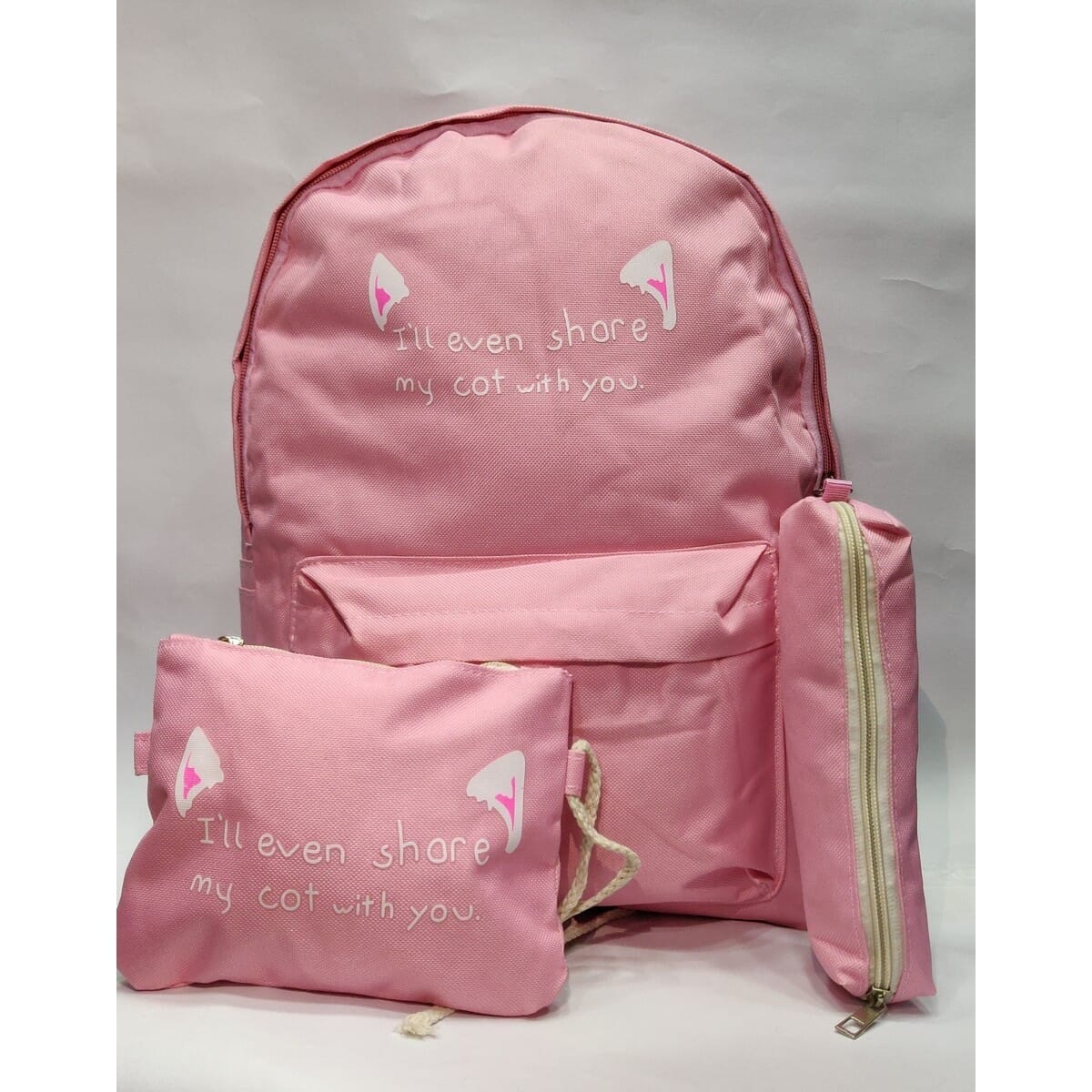 3 In 1 Set Ladies' Bag School & College Backpacks For Women - Bags | School Bags For Girls | Backpack