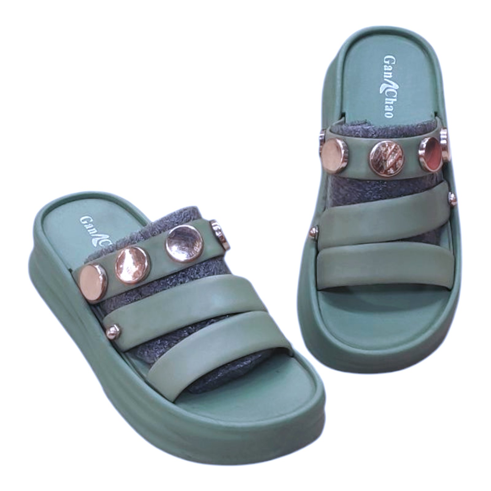 New Flower Design Rubber Summer Slipper Non Slip and Durable Sandal For Women (720)