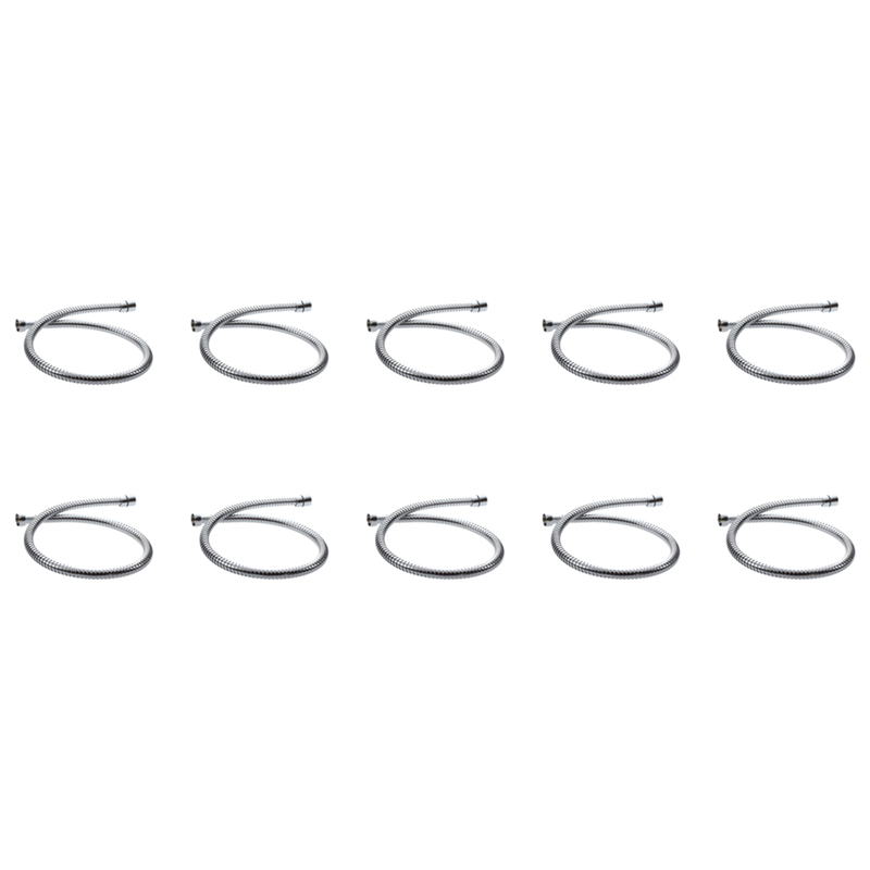 FORIDE 10 Pcs 80 cm Flexible Stainless Steel Bathroom Water Shower Hose