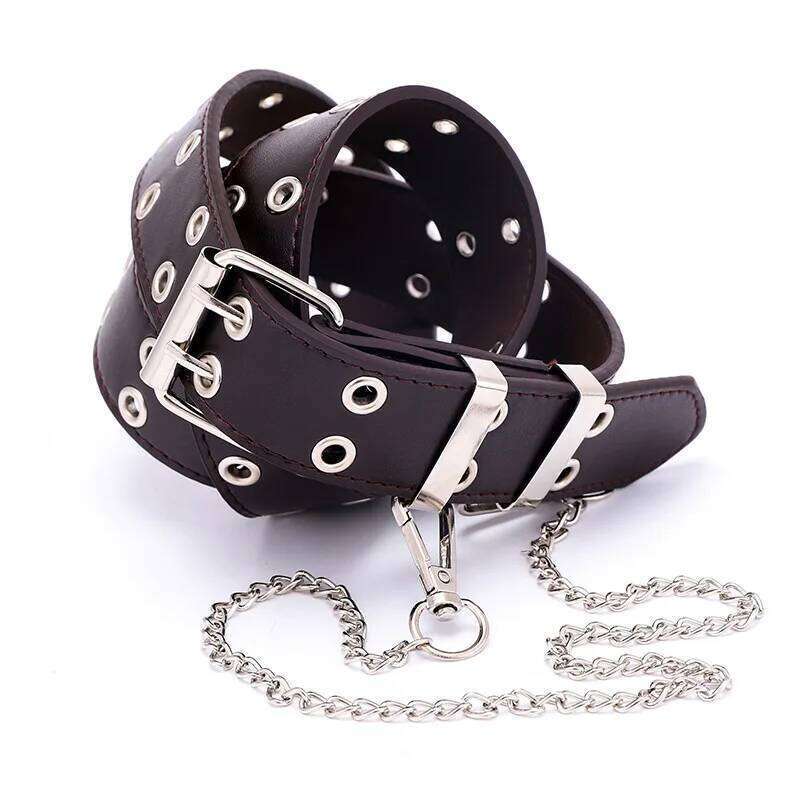 Alloy Women Punk Belts Chain for Genuine Leather New Pin Buckle Jeans Ladies Retro Decorative 110cm