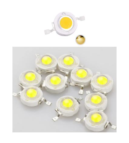 LED 3V 1W Warm Color High Power Brightness LED Chip 1W COB SMD LED 10 Pcs