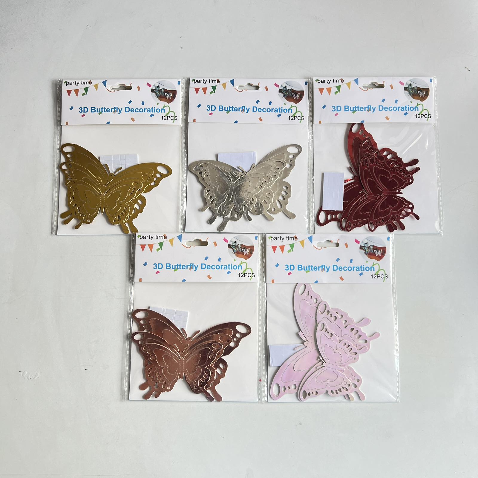 Wish Party Studio 3d Butterfly Decoration Stickers