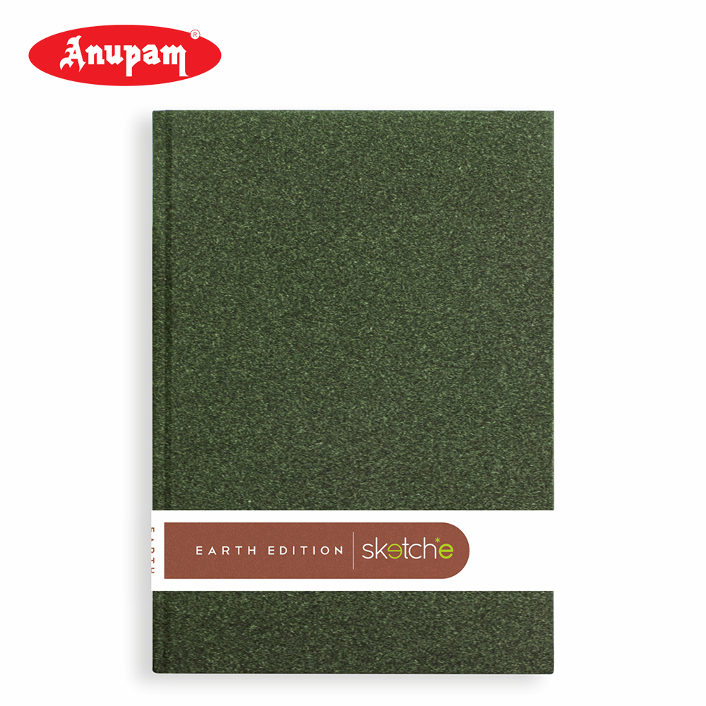 Anupam Earth SketchE A6 - Hard Bound 140 Gsm (Color May Vary) By KitabKalam