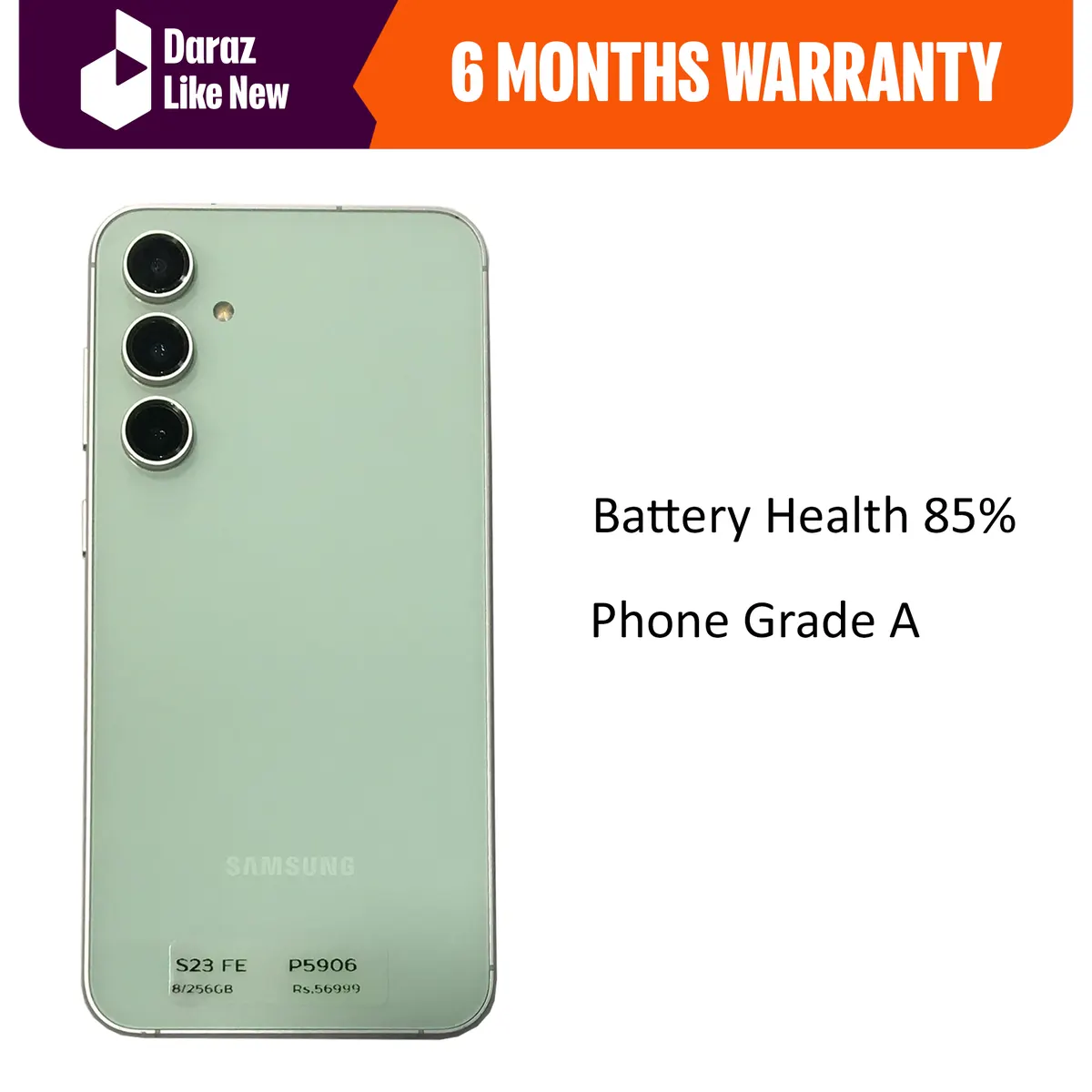 ( Renewed ) Samsung Galaxy S23 FE - 8/256 GB Mint - NTA / MDMS Approved - image 1