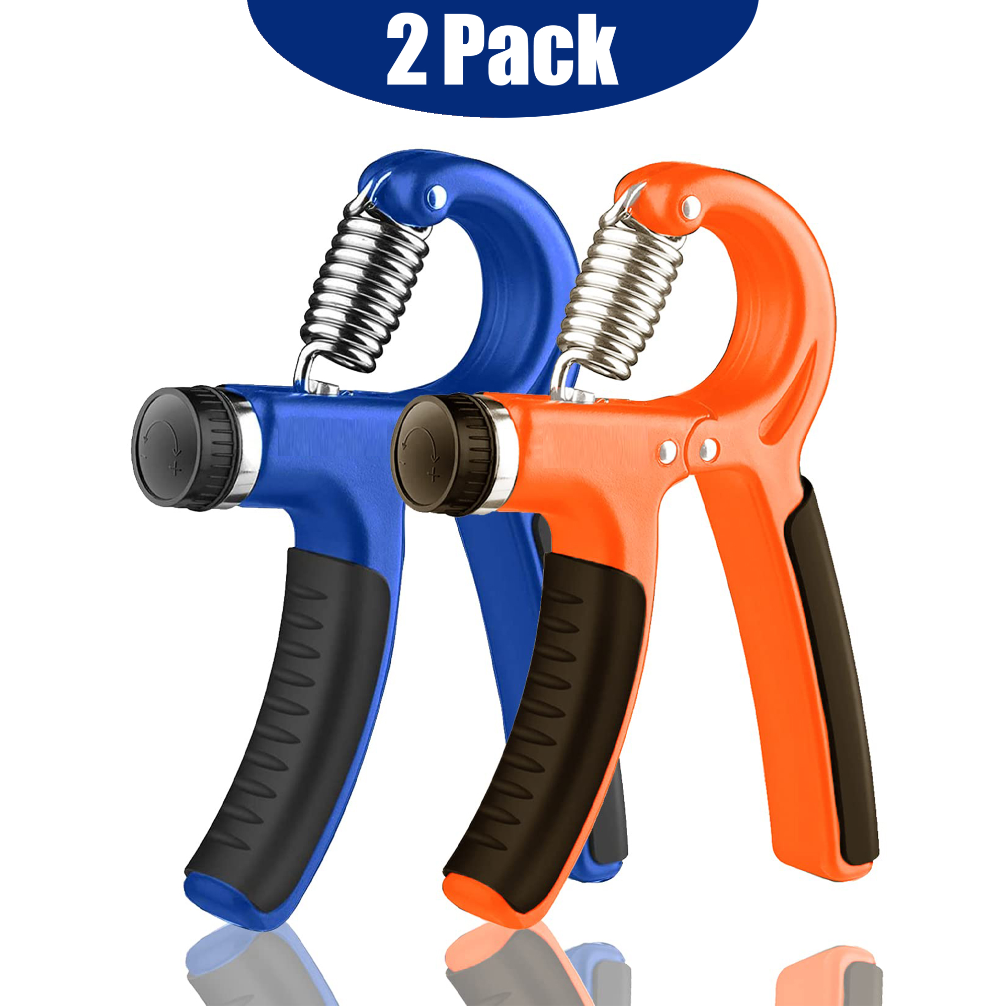 2-Pack Adjustable Hand Grip Strengtheners | Forearm & Finger Exercise Equipment for Home, Gym Workout for Men & Women