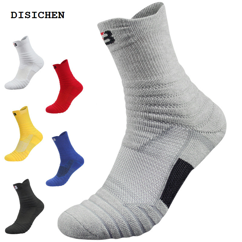 DISICHEN Luxury Socks Number 0-9 Men's Fitness Basketball Socks Sports Cycling Soccer Socks Jogging Running baloncesto Sock Calcetines Socks