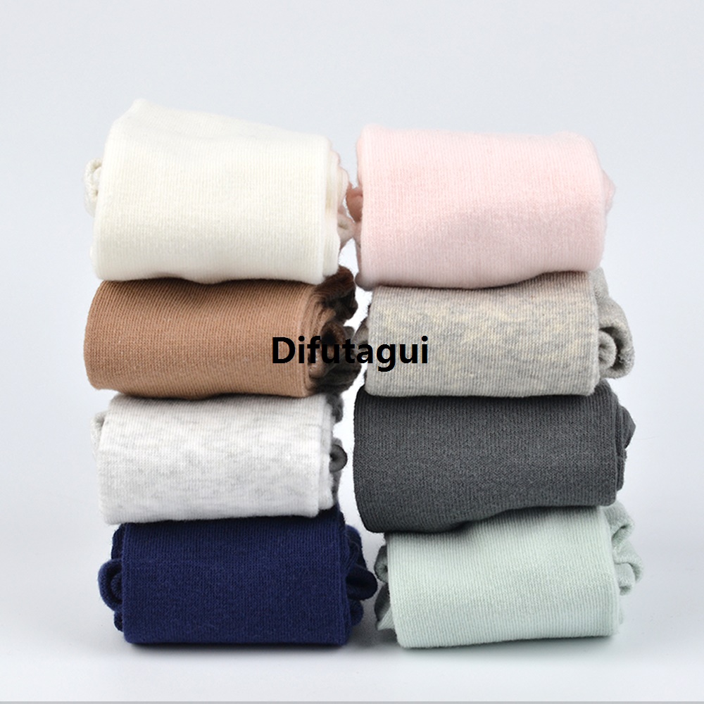 Difutagui 0-24M Newborn Baby Girl Pure Cotton Tight Pantyhose Warm Tights High Quality Baby Casual Cozy Spring Autumn Pink White Black 7 Colors