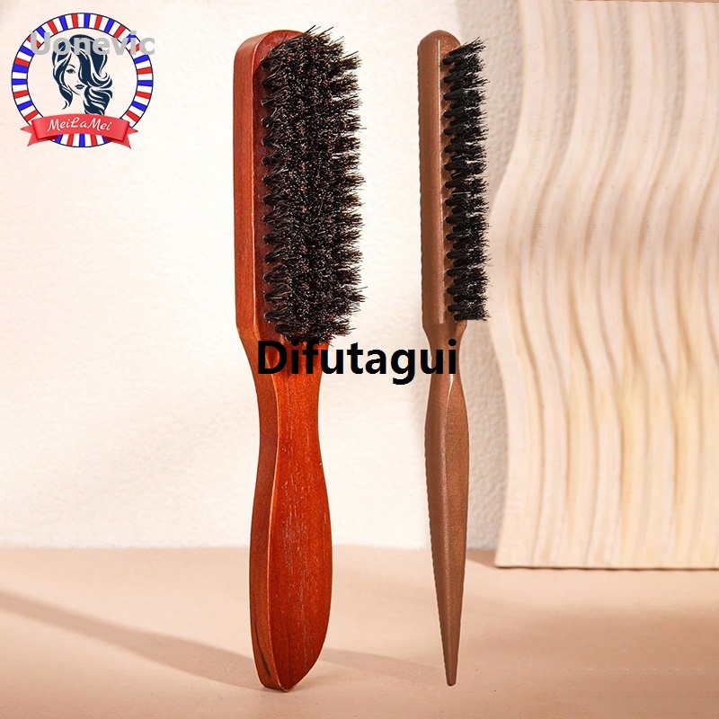 Difutagui Hair quality scalp press electric - suitable for all reducing 2025 New 2025 frizz and static brush - 2 piece premium wooden brush set