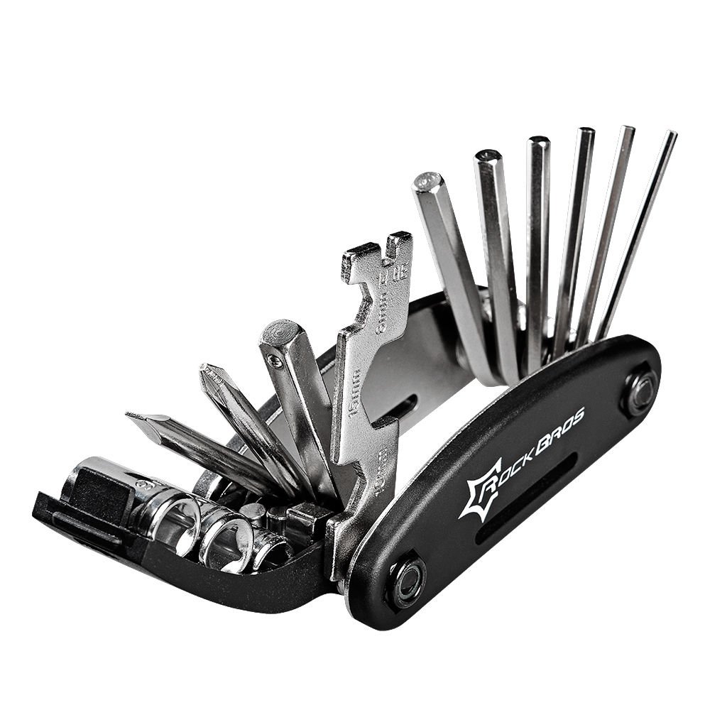 Rockbros 16 in 1 Multifunction Bicycle Repair Tools Kit Hex Spoke Cycling Screwdriver Tool Mtb Cycling Bike Repair Tool