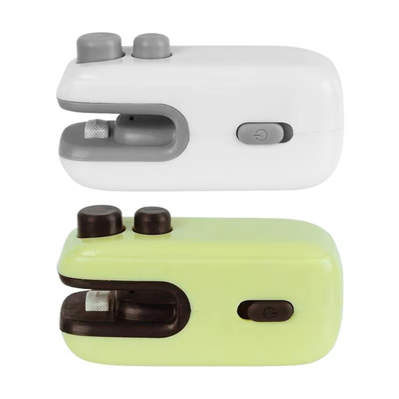 Portable Mini Sealing Machine 2 In1 Heat Sealer for Snacks Home Use Rechargeable Vacuum Sealer Snack Plastic Heat Sealer