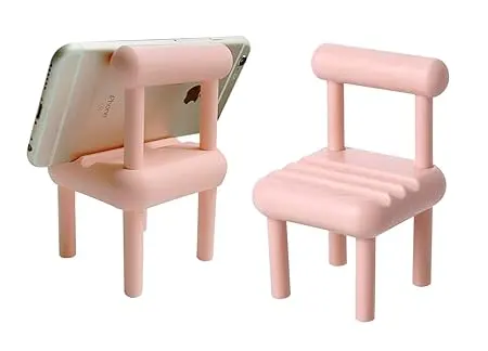 Mini Chair Cell Phone Stand,(Black ,Pink ,Yellow ,Green)
