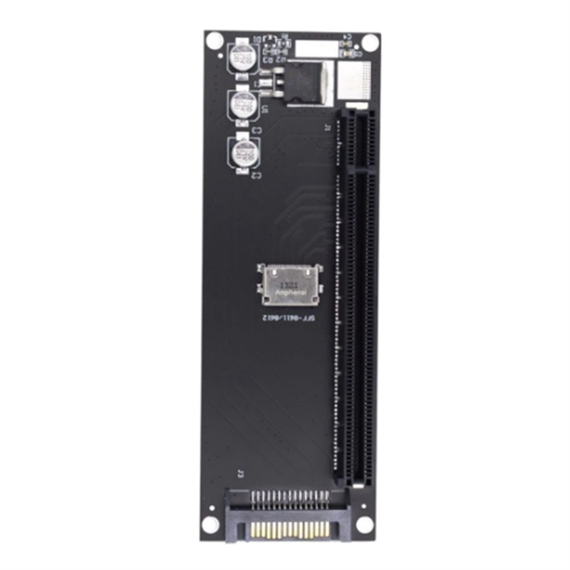 ARELENE PCIe to SFF-8611 Adapter,Oculink SFF-8611 to PCIe PCI-Express 16X 4X Adapter with SATA Power Port for Mainboard Graphics