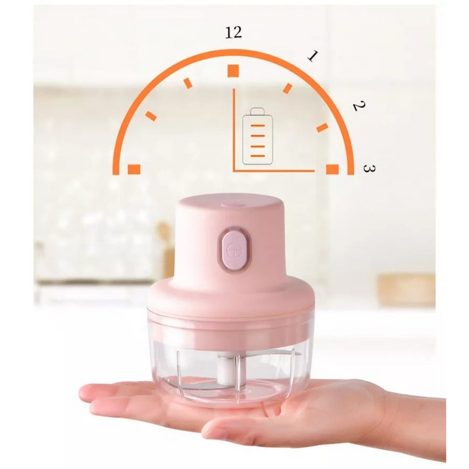 Portable Intelligent Electric Garlic Machine USB Rechargeable 250 ML