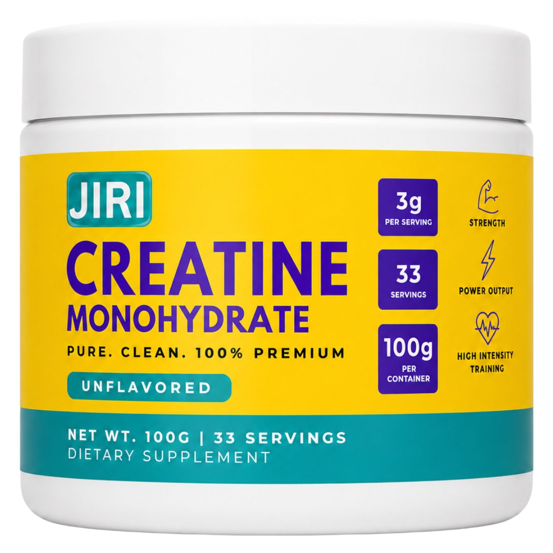 Jiri Nutrition Creatine Monohydrate 100g, Unflavored