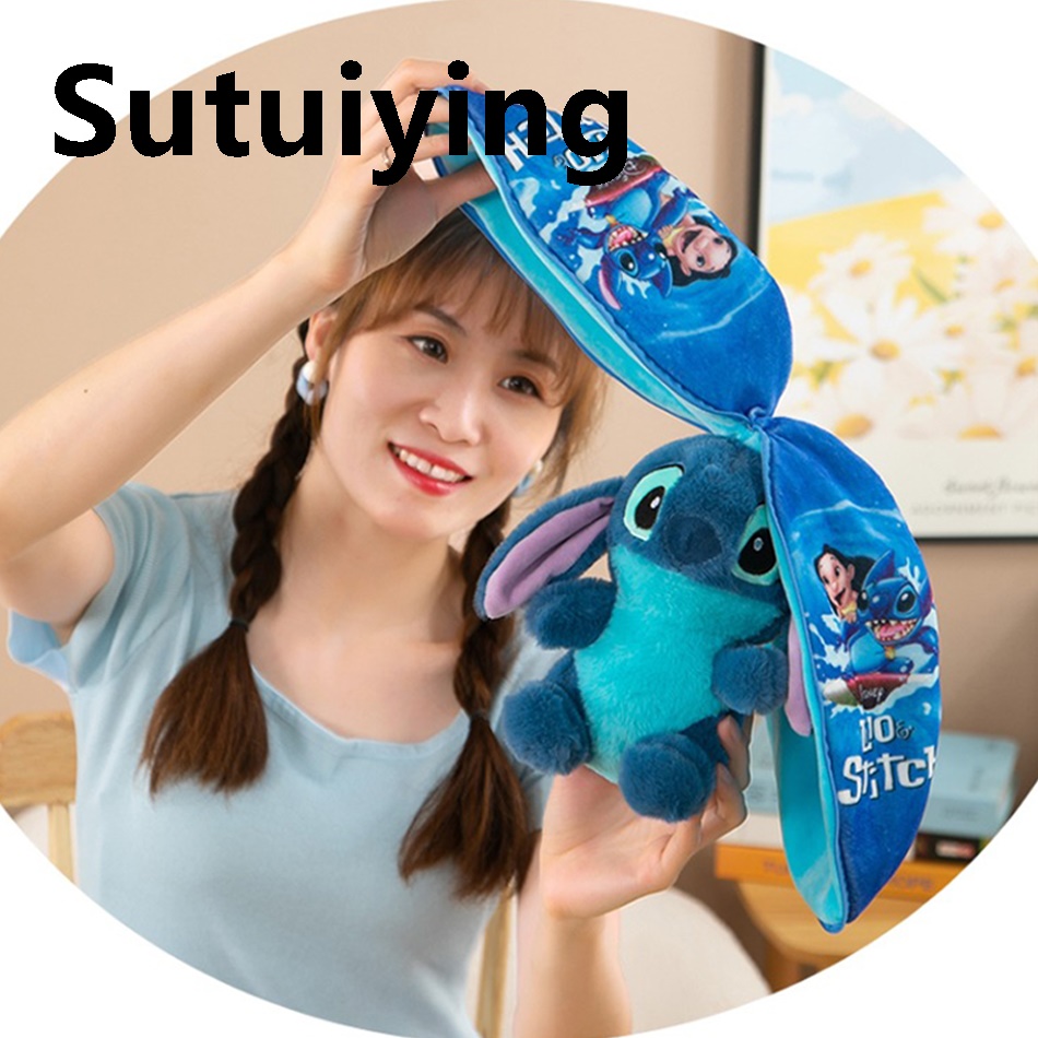 Sutuiying Anime Stitch Plush shapeshifting Toys Stuffed Creative Into Fruit Original Transform Cuddly Stitch Doll for Kid Birthday Christmas Gift