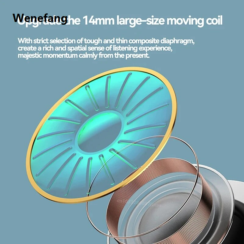 Wenefang Xiaomi REDMI Wireless Earphone Noise Reducting Bluetooth Earbuds 2025 New HiFi Stereo In-Ear Headset Subwoofer Headphones Handsfree Mic