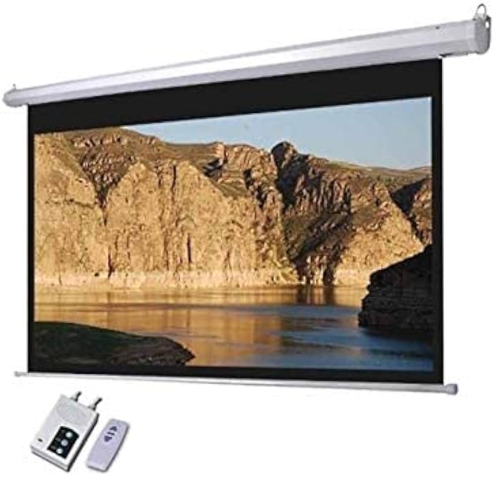 Projector Screen xLab XPSER-120 Electric Motorized, 120"Diagonal, 4:3 Matte White ,0.38 mm Thickness (FL: 99 in, SC: 96 x 74 in, BD: 1.5 in)