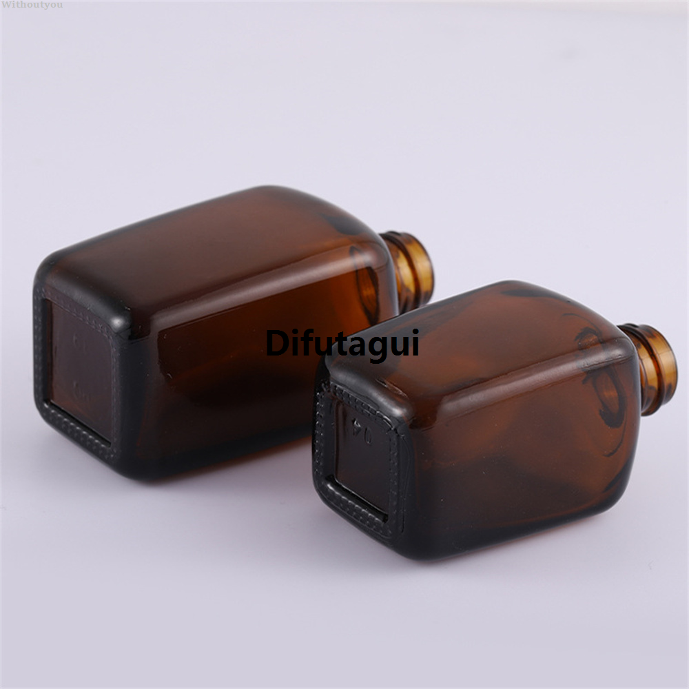 Difutagui Withoutyou GLASS BOTTLE PERFUME REFILL CAN BE / 50ML / 30ML / 20ML 10ML PORTABLE Profesional New PERFUME BOTTLE GLASS WITH LID / 100ML SPRAY BOTTLE TRAVEL AGAIN