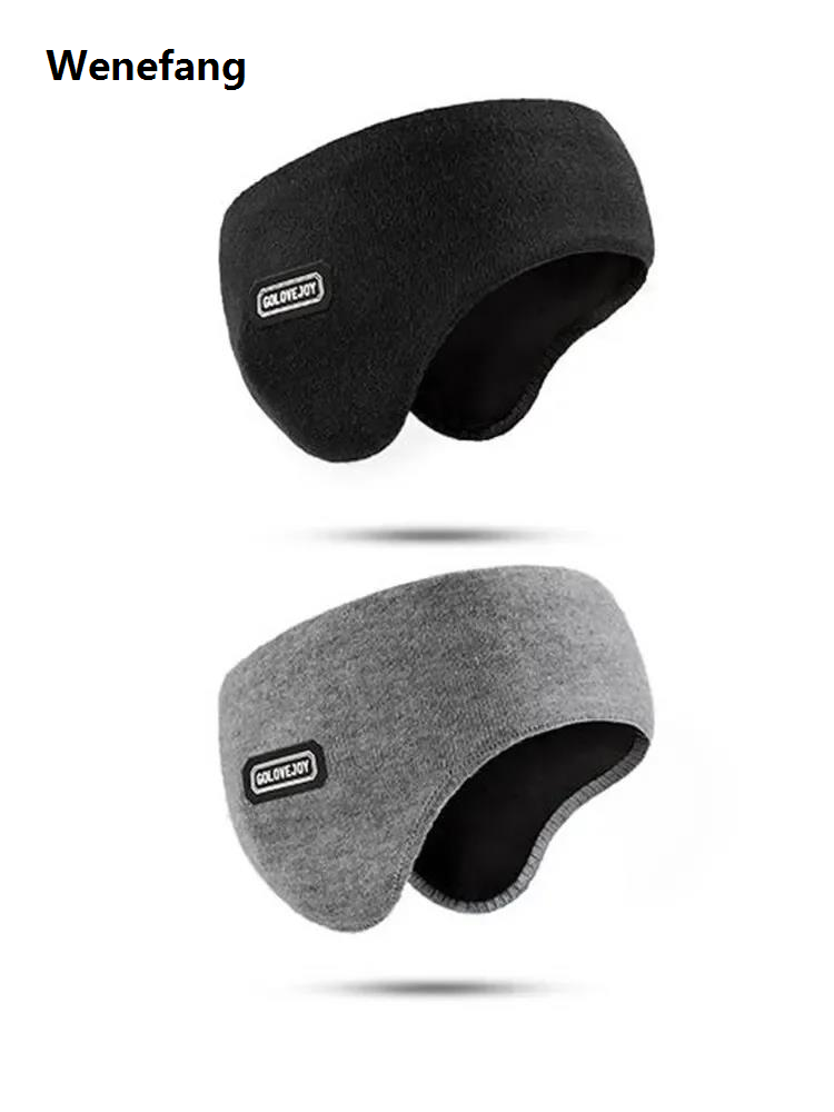 Wenefang Warm earmuffs winter headband ear muffs men thickened warmth running Hot Selling skiing outdoor sports headband forehead Cycling Cold proof