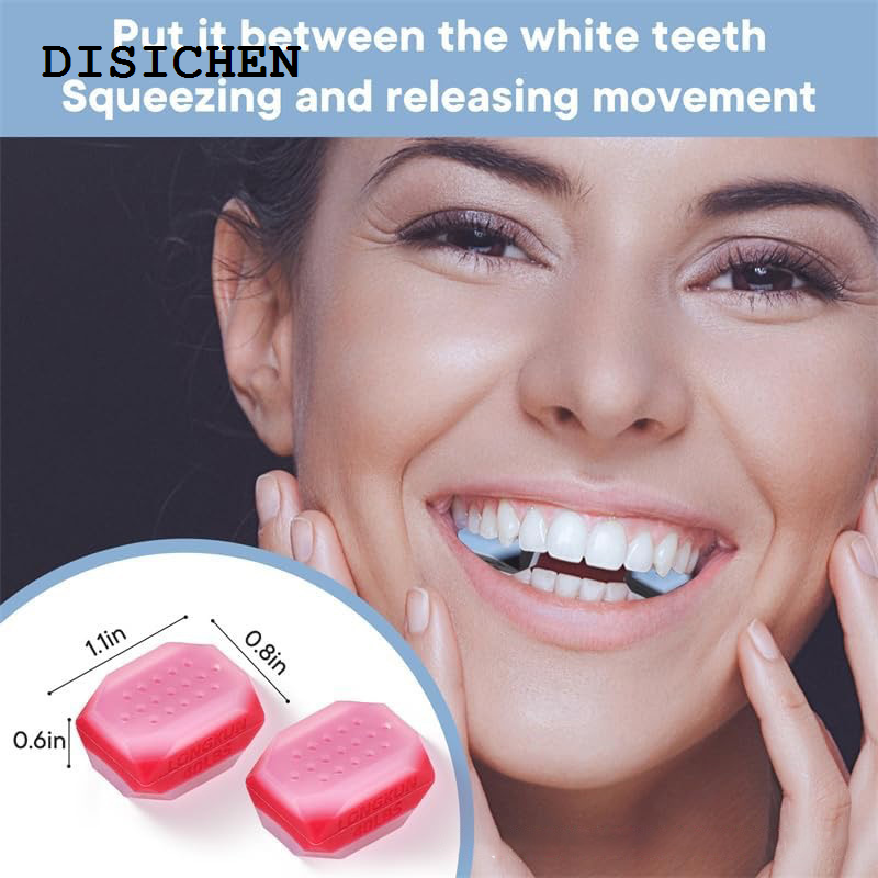 DISICHEN Fashion Two-color Jaw Trainer Facial Muscle Training Machine Facial Jaw Line Chewable Silicone Masseter Trainer
