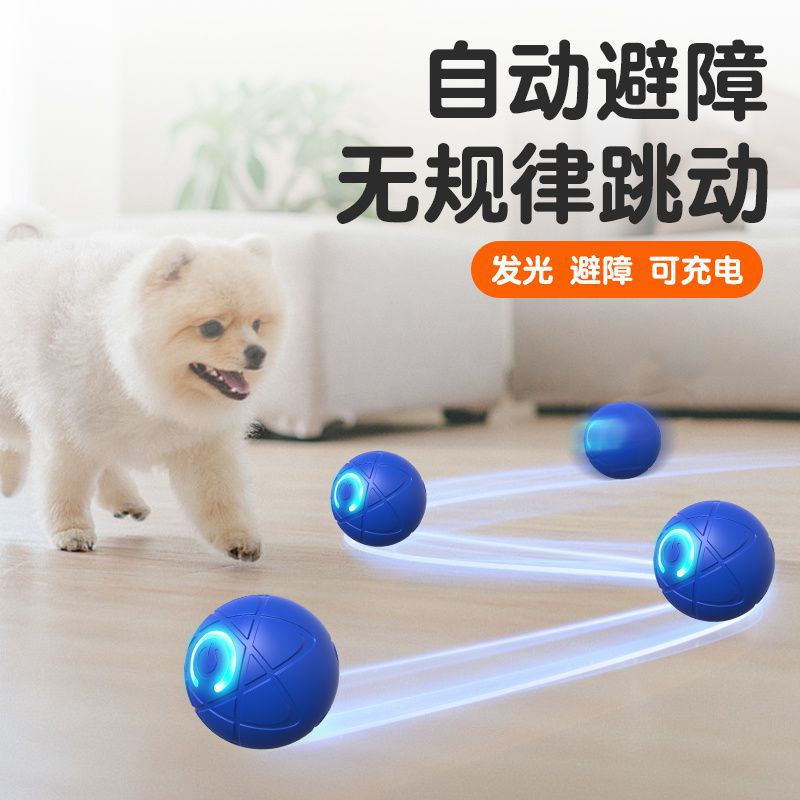 Dog toy smart new device to accompany dog walking, smart dog walking ball, electric special charging mute