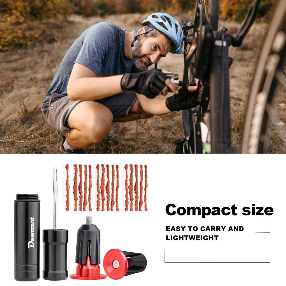 Bicycle Accessories High Viscosity Bike Tire Repair Strips Waterproof with Handlebar Plug Bike Tire Repair Kit Convenient Lightweight Tubeless Maintain Tool MTB