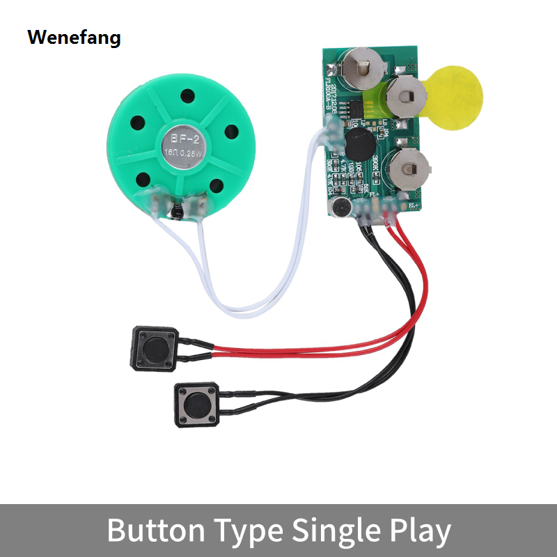 Wenefang 【New arrival】4 minutes DIY Recordable Greeting Chip Music Voice 2025 New Sound Recording Module Device Chip Recordable Sound Chip