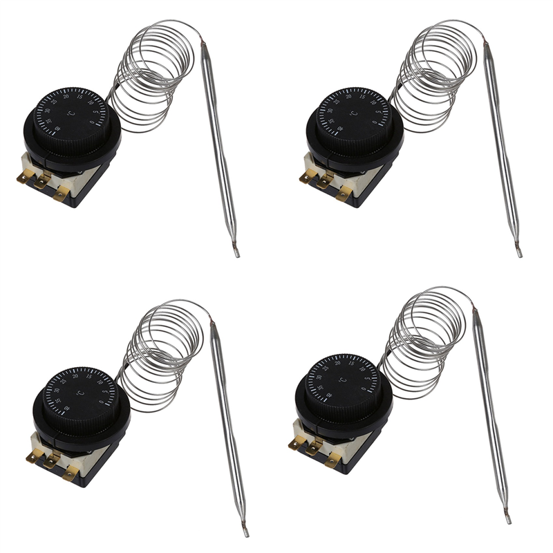 FORIDE 4X 1NC 1NO AC 250V/380V 16A 0-40C Temperature Control Switch Capillary Thermostat