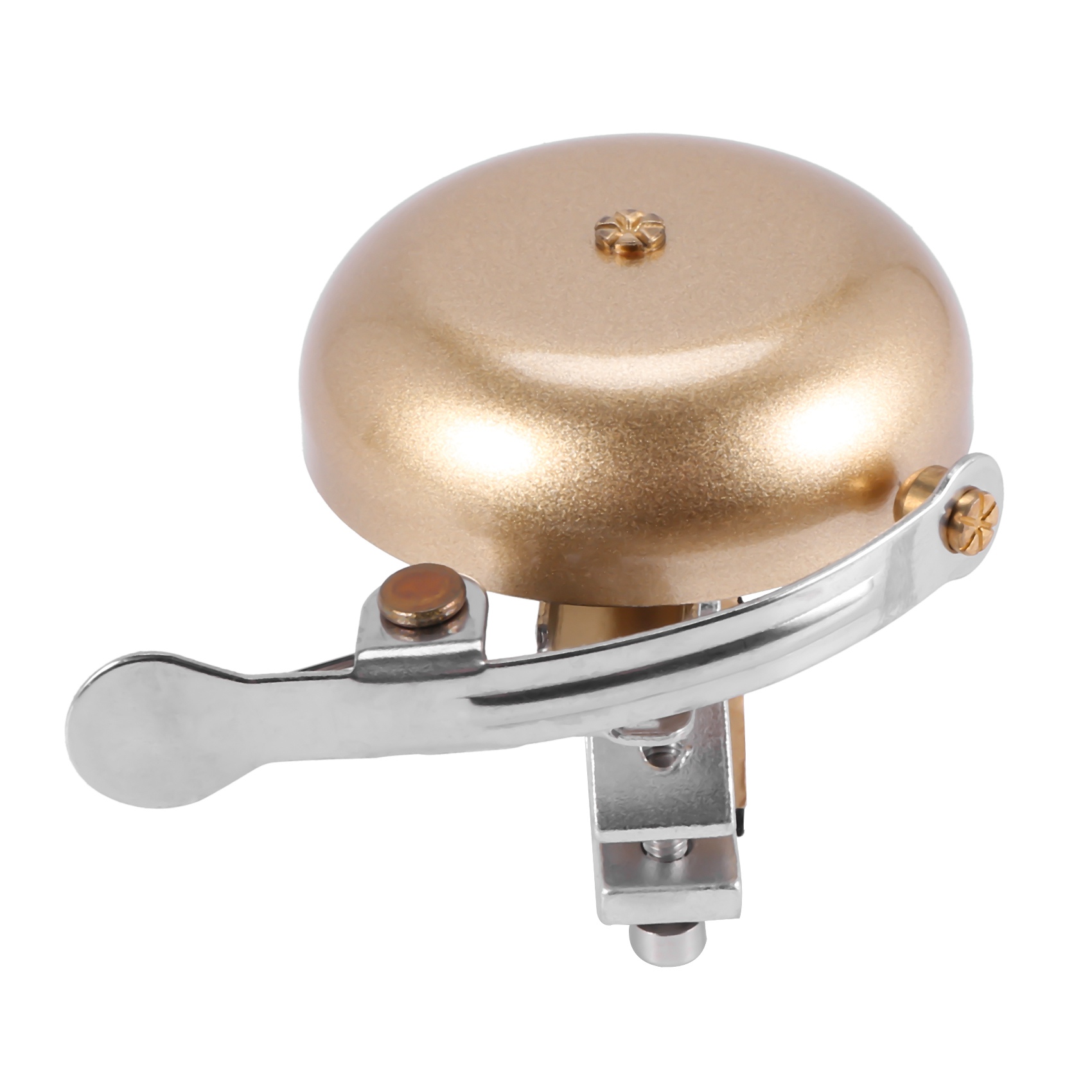 (GGBR) Vintage Classic Bicycle Bell Ring Cycling Bike Brass Alloy Handlebar Retro Upgrades Cycling Bike Warning Horn Loud Gold