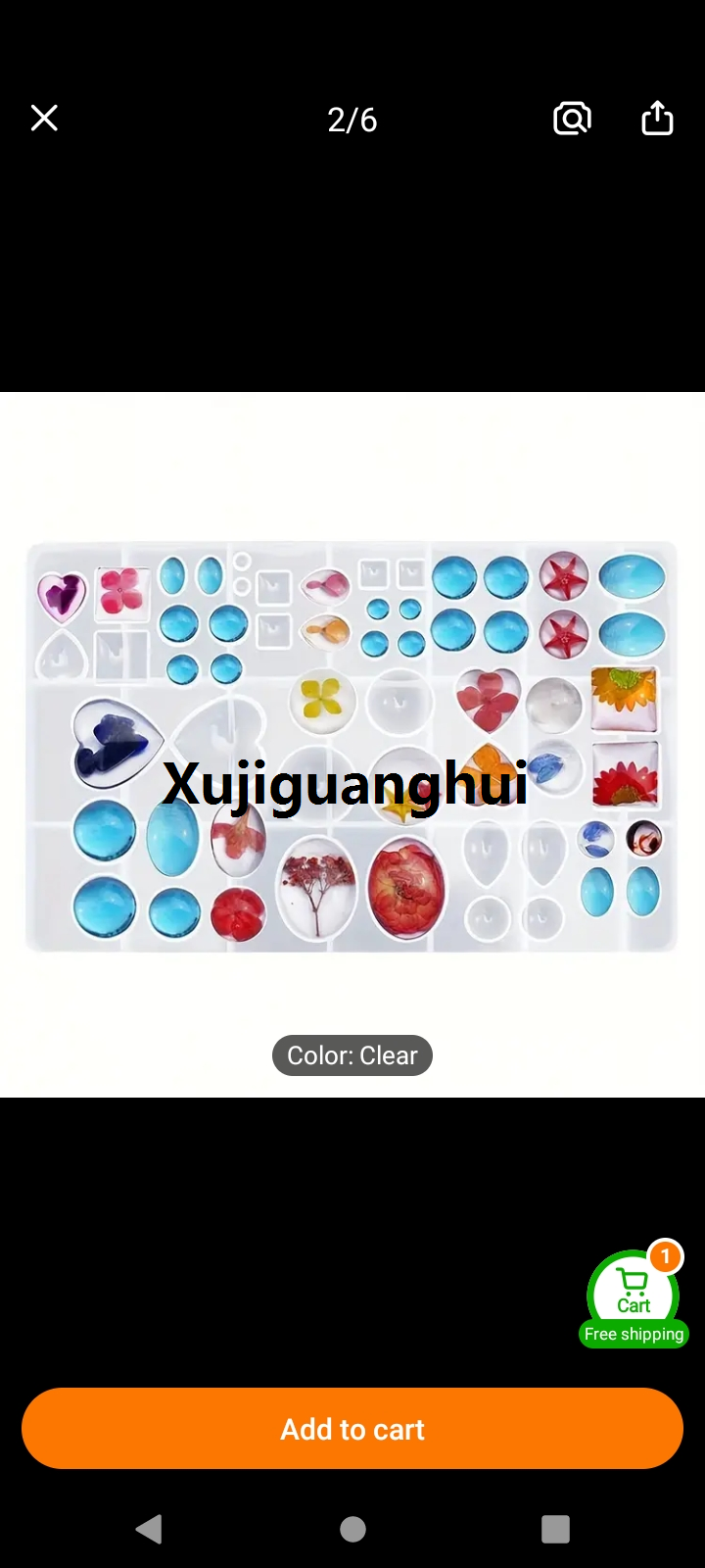 Xujiguanghui Resin Casting Molds 1pc Round jewel jewelry silicone mold - 29 designs, 58 cavities, oval, drop shape, square, heart, round, for making polymer clays, resins, epoxies, pendants, earring making, DIY casting - easy to use, reusable, durable, pe