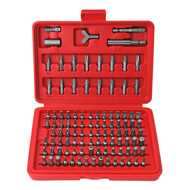 105-Piece Screwdriver Set Plum Hexagon Screwdriver Screwdriver Screwdriver Socket Toolbox Easy Install