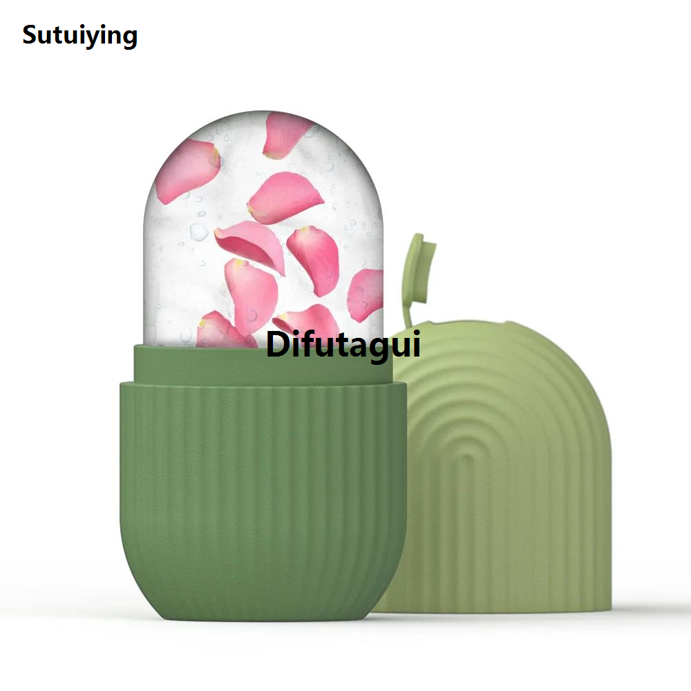 Difutagui Sutuiying Ice Roller for Face and Eye， Naturally Conditioning De-Puff Eye High Quality Luxury Bags, Reduce Migraine Pain， Reusable Massage Silicone Ice Mold