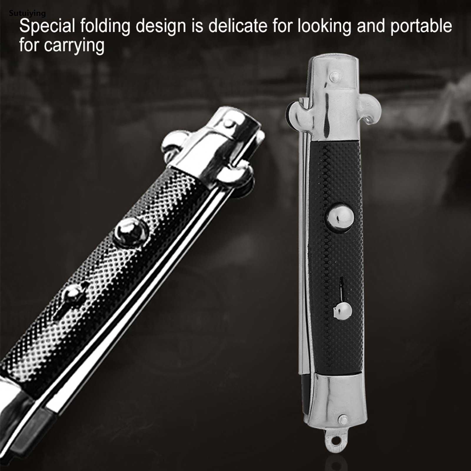 Sutuiying 1pcs Folding Spring Comb Mens Womens Beauty Handmade Folding Pocket Hot Selling Clip Hair Moustache Beard Comb Barbershop Pet Modelling