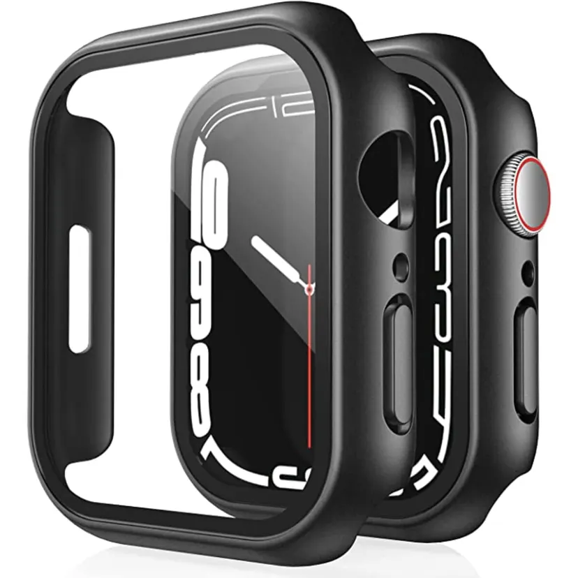 Apple Watch Series 7 45MM Case with Tempered Glass Screen Protector