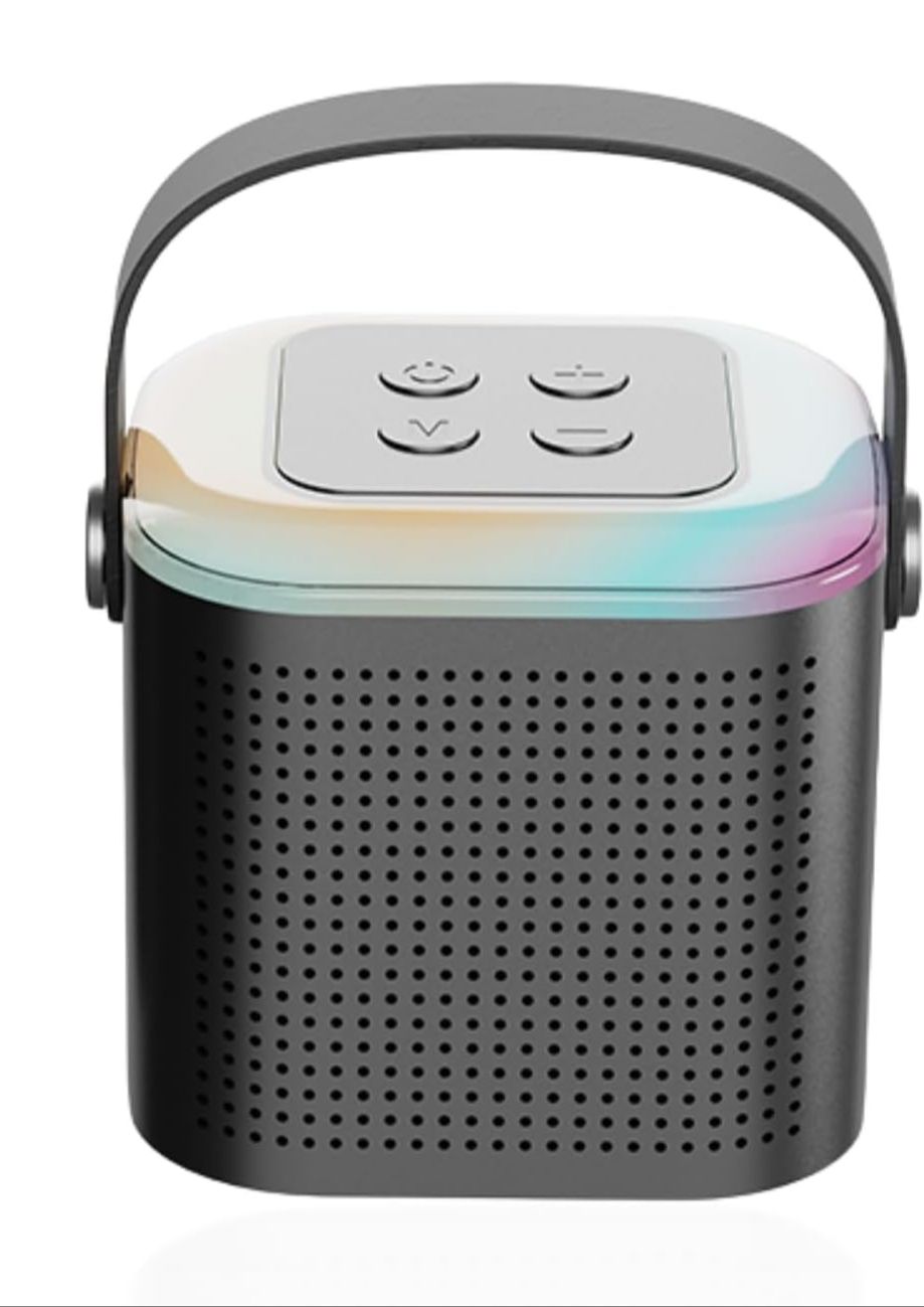 Portable Bluetooth Speaker Led Lights Karaoke Gifts for Girls Boys Birthday Home Party (Only Speaker)