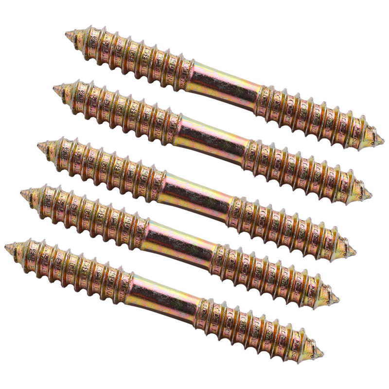 ZOROOM M8 x 70mm Double Ended Wood To Wood Furniture Fixing Dowel Screw 20Pcs