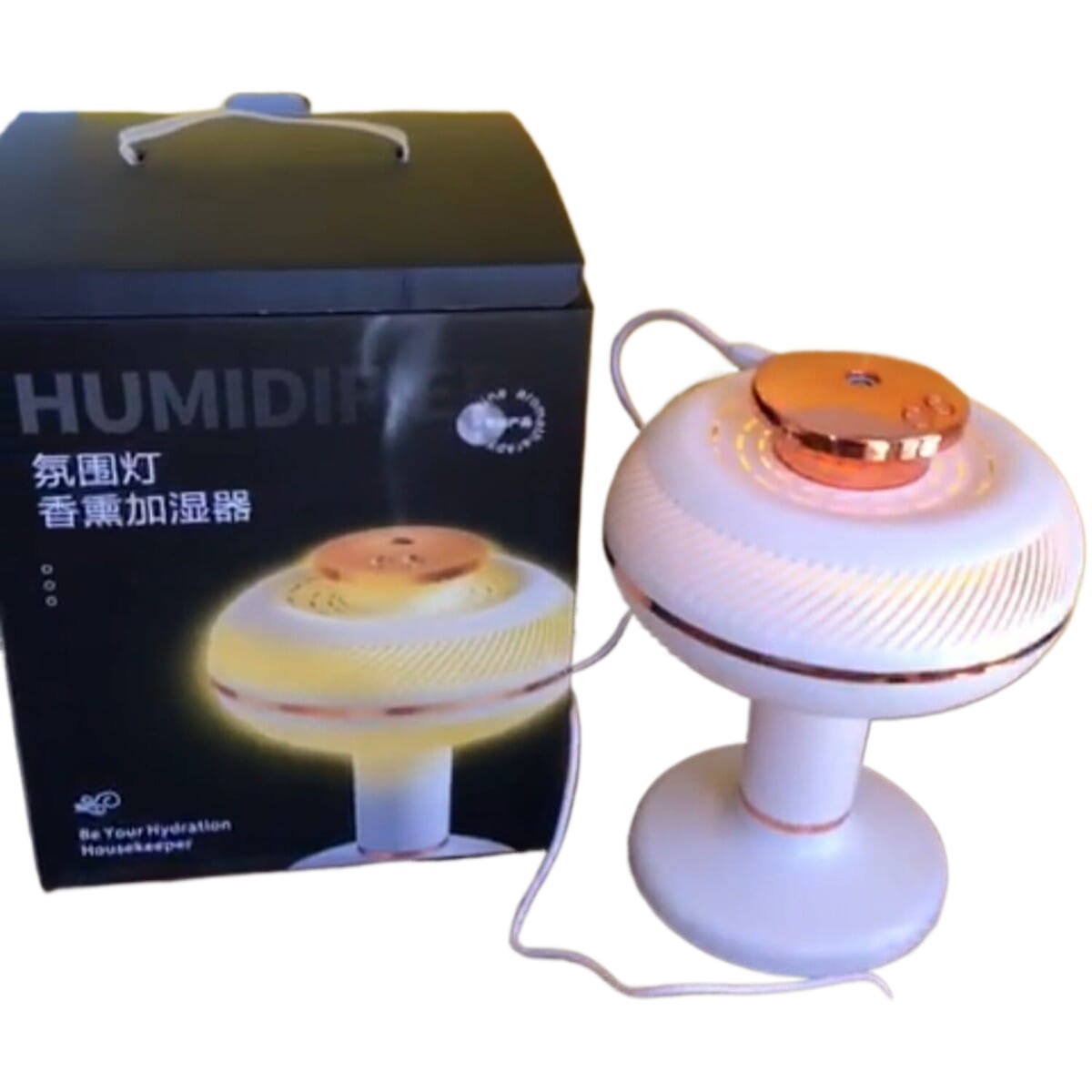 Atmosphere Lamp Aromatherapy Humidifier 900ML Tower Humidifier Minimal Design Diffuser