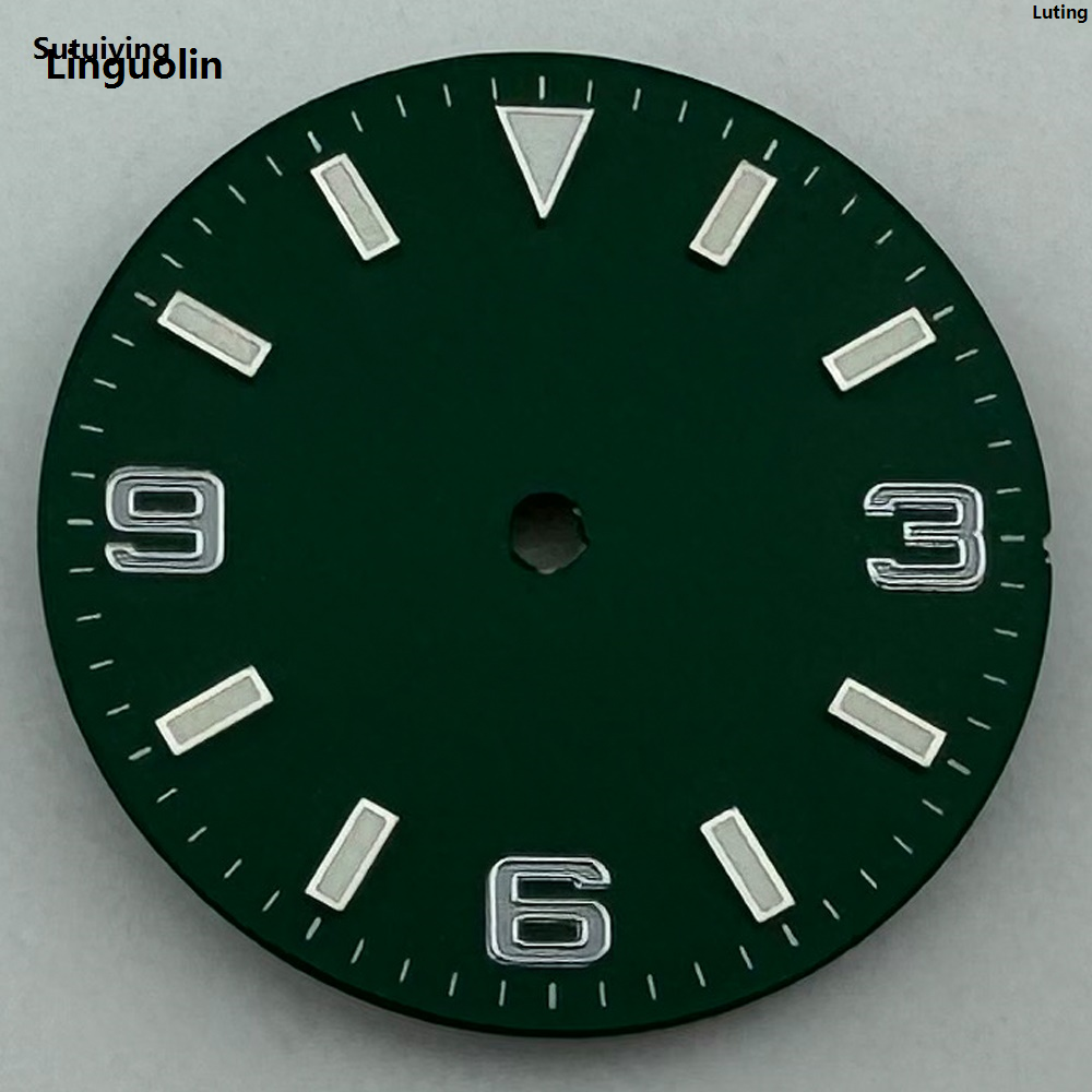 LutingFashion Linguolin 29mm Sterile Dial Luminous Fit ETA2836/2824 Miyota8205/8215/821A Portable Mingzhu2813/3804 NH35 Movement Black Green Blue
