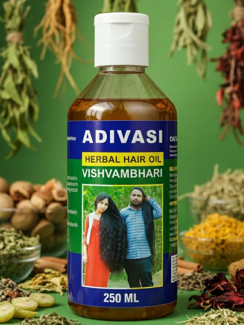 Adivasi Herbal Hair Oil 250ml | Herbal Hair Nourishment for All Hair Types